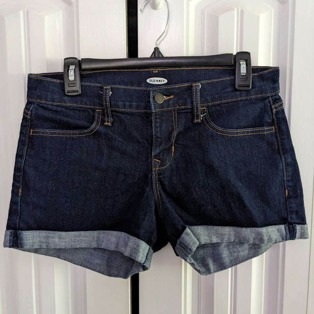 Old Navy Dark Wash Jean Shorts Size 4